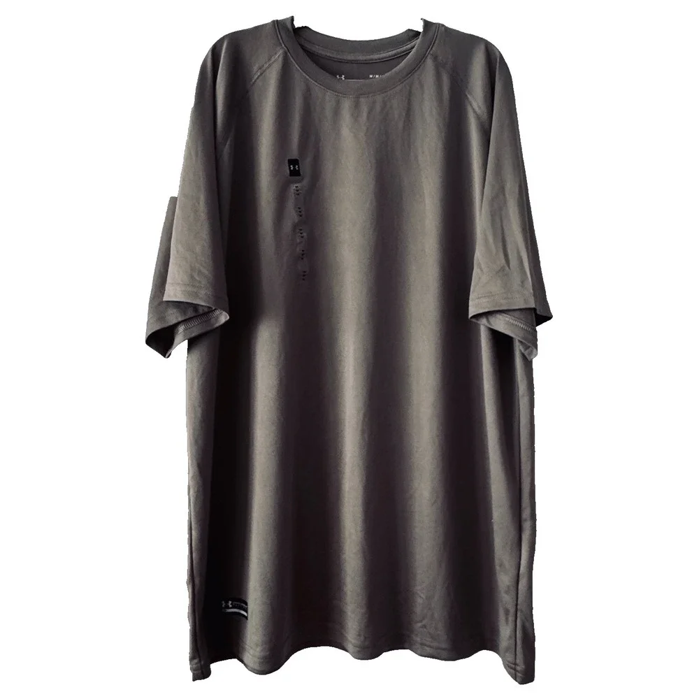 Under Armour UA Tech Tee Taupe Loose Performance Athletic Shirt Men Medium NWT